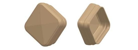 Caps provide an economical finished appearance without the need for labor-intensive field grouting.