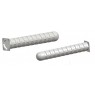 Cleated design provides high strength for the transfer of shear and tension forces.